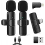 RealPower HS-1 Drahtloses Mikrofonsystem - 2 dynamische Handmikrofone & 1 UHF-Empfänger (863-865 MHz) - 30m Reichweite - USB-C wiederaufladbarer Empfänger - 495513