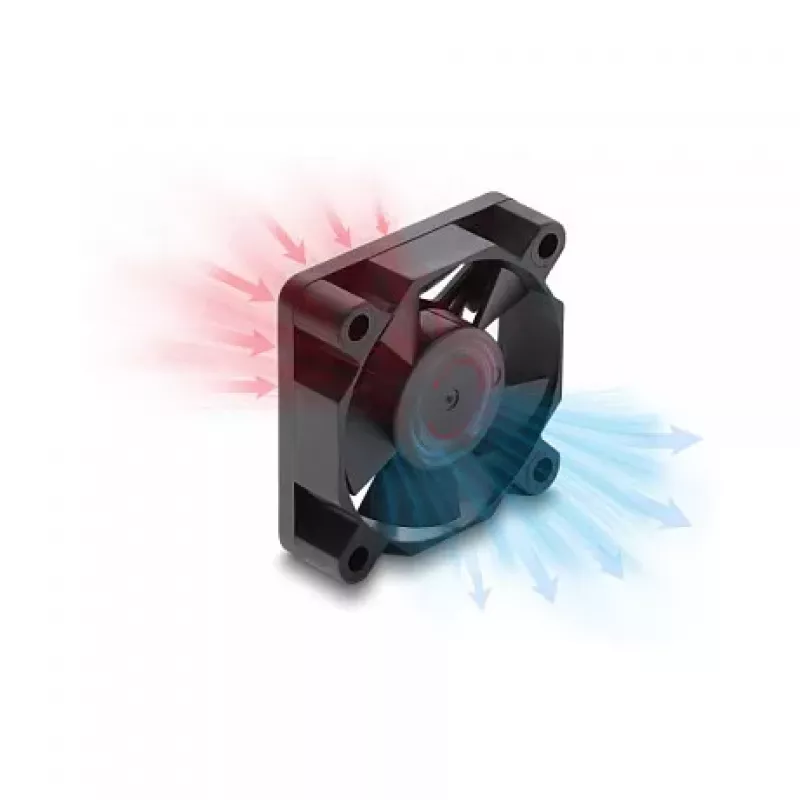 Delock Axiallüfter 12 V DC, 35 x 35 x 10 mm Schwarz