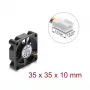 Delock Axiallüfter 12 V DC, 35 x 35 x 10 mm Schwarz