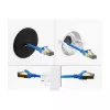 Delock Silicone Cable Grommet Round Ø 65 mm for Wall Mount / Desk Mount White / Black