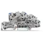 WAGO 2003-7646 3-Leiter-Durchgangsklemme, 2,5 mm², 800 V, grau, Hutschienenmontage