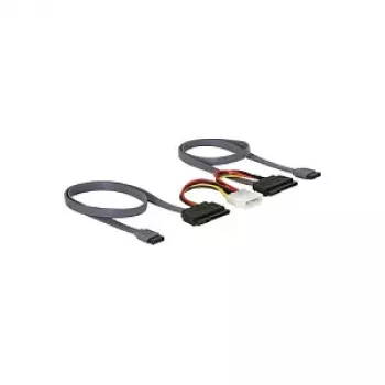 DELOCK SATA All-in-One Kabel für 2x HDD