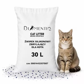 DIQ DIAMENTIQ Micro Crystals Silicone Clumping Katzenstreu 30L