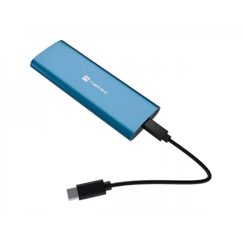 NATEC RHINO M.2 NVMe Lite Externes SSD-Gehäuse USB-C 3.2 Gen 2 Horizon Blue