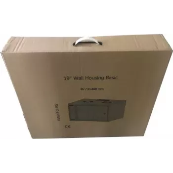 EFB Elektronik 19 inch 15U Wandgehäuse Netzwerkschrank Basic, Tiefe 600 mm, einteilig, Flat Pack, RAL 9010 (Reinweiß)