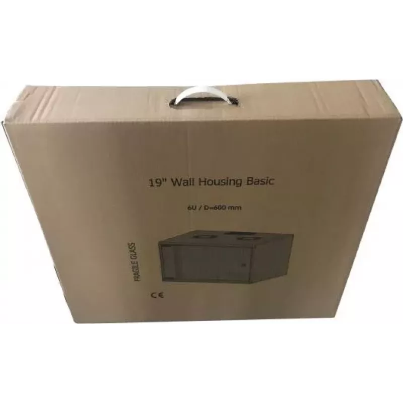 EFB Elektronik 19 inch 15U Wandgehäuse Netzwerkschrank Basic, Tiefe 600 mm, einteilig, Flat Pack, RAL 9010 (Reinweiß)