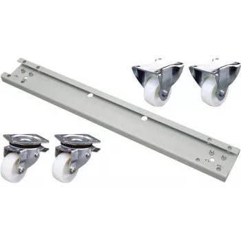 EFB Elektronik PRO-ROL028.GR Rollensatz 600 kg für 800 mm Schrank, Grau RAL 7035 (4er-Pack)