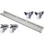 EFB Elektronik PRO-ROL028.GR Rollensatz 600 kg für 800 mm Schrank, Grau RAL 7035 (4er-Pack)