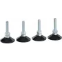 EFB OFF-NIV01 Nivellierfüße für Schrankserie OFFICE und Wandgehäuse, 4 Stück, M8