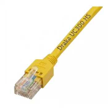 EFB-Elektronik RJ45 Patchkabel Cat.5e SF/UTP LSZH Draka UC300 TM11 Gelb 0,15m