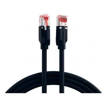 EFB RJ45 Patchkabel Cat.6A S/FTP LSZH Dätwyler 7702 TM21 Schwarz 0,15m