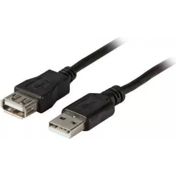EFB-Elektronik USB 2.0 Verlängerungskabel A-A Stecker auf Buchse 0,5m Schwarz Classic