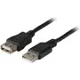 EFB-Elektronik USB 2.0 Verlängerungskabel A-A Stecker auf Buchse 0,5m Schwarz Classic