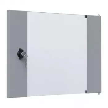 EFB Elektronik Glastür für X-Rack Wandgehäuse 9U Grau RAL 7035 (WGX-TUR09GR.G)