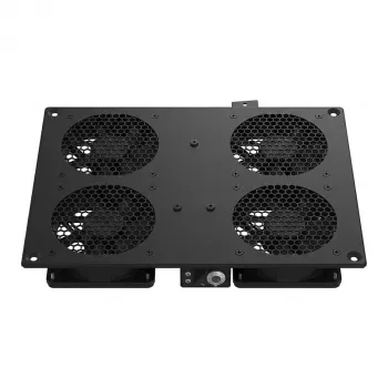 EFB-Elektronik Dachlüftereinheit 4 Lüfter mit Thermostat PEL-LFD04ET.TS RAL9005 für PEL Racks