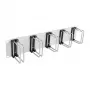EFB 19 inch 2U Kabelmanagement-Panel mit 5 x Doppel-Metallhalterungen 75 mm, Lichtgrau (RAL 7035)