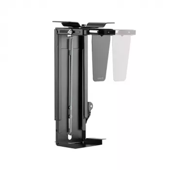 LogiLink Untertisch-CPU-Halter - Schwarz - Stahl - 25 kg Tragfähigkeit