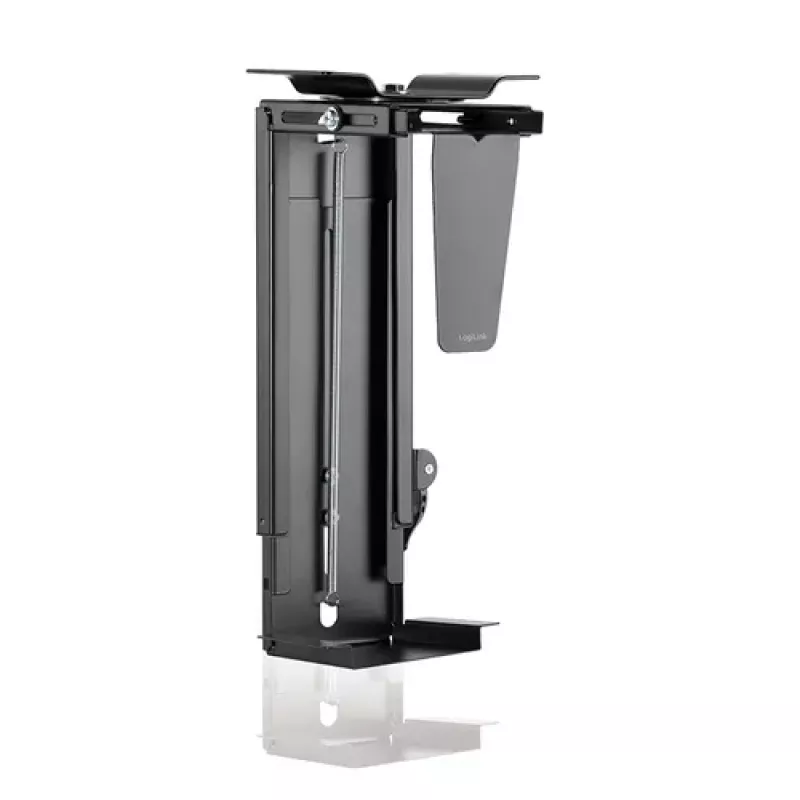 LogiLink Untertisch-CPU-Halter - Schwarz - Stahl - 25 kg Tragfähigkeit