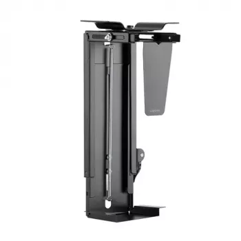 LogiLink Untertisch-CPU-Halter - Schwarz - Stahl - 25 kg Tragfähigkeit