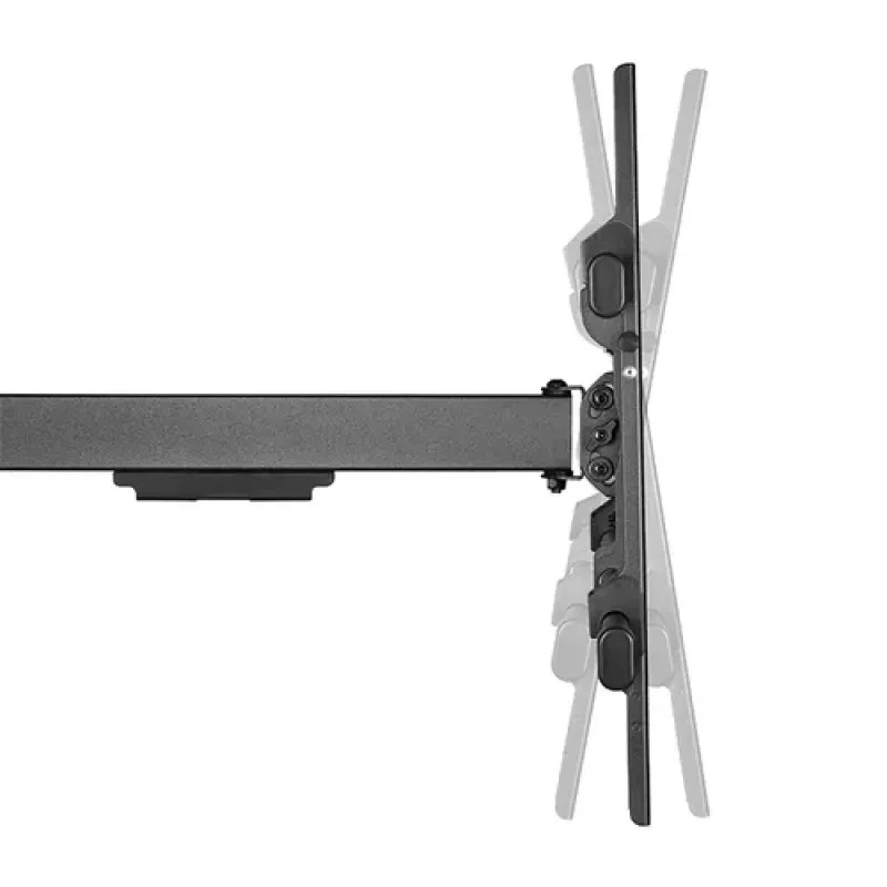 LogiLink Full Motion Wandhalterung für LCD-TV / Curved LCD-TV - Stahl - Schwarz - Bildschirmgröße: 109-203 cm (43-80 inch)