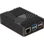 Joy-IT RB-AlucaseP5-09 SBC-Gehäuse für Raspberry Pi 5, Aluminium, Schwarz