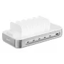 4smarts Team 100W 5xUSB-C Ladegerät mit 6 Kabeln Silber