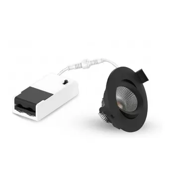 LEUCHTEK GMBH SPR-6W-XWB LED Einbaustrahler, IP44, Aluminium, schwenkbar, wählbare Lichtfarbe (3000K/4000K/6000K), 6W