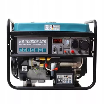Könner & Söhnen KS 10000E ATS Stromerzeuger 7500 W 25 L Benzin Schwarz, Blaugrün