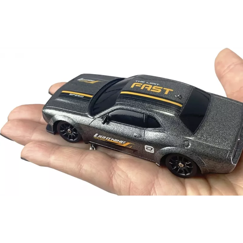 Amewi Drift Sport Muscle Car mit Gyro 4WD 1:43 RTR Grau 6+ (21137)