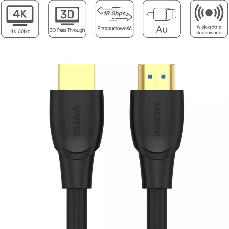 UNITEK HDMI 2.0 Kabel 20m 4K 18Gbps Schwarz
