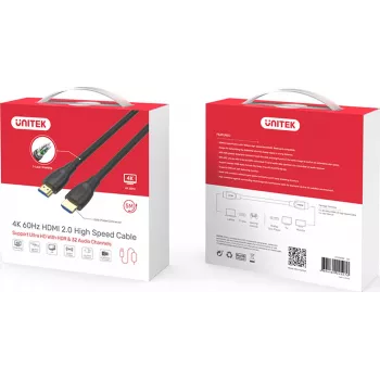UNITEK HDMI 2.0 Kabel 20m 4K 18Gbps Schwarz