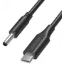 UNITEK Dell Laptop Power Cable 65W USB-C auf DC 4,5mm - 1,8m Schwarz