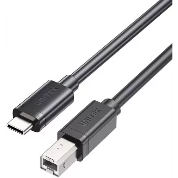 UNITEK USB-C auf USB-B 2.0 Druckerkabel 5m Schwarz