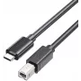 UNITEK USB-C auf USB-B 2.0 Druckerkabel 5m Schwarz