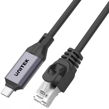 UNITEK USB-C auf RJ45 Gigabit Ethernet Adapter, 1m, Space Gray