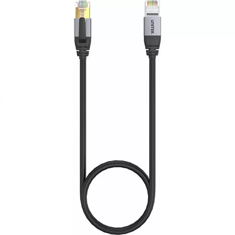 UNITEK Cat.8 S/FTP Ethernet Patchkabel RJ45 LAN 20m Schwarz