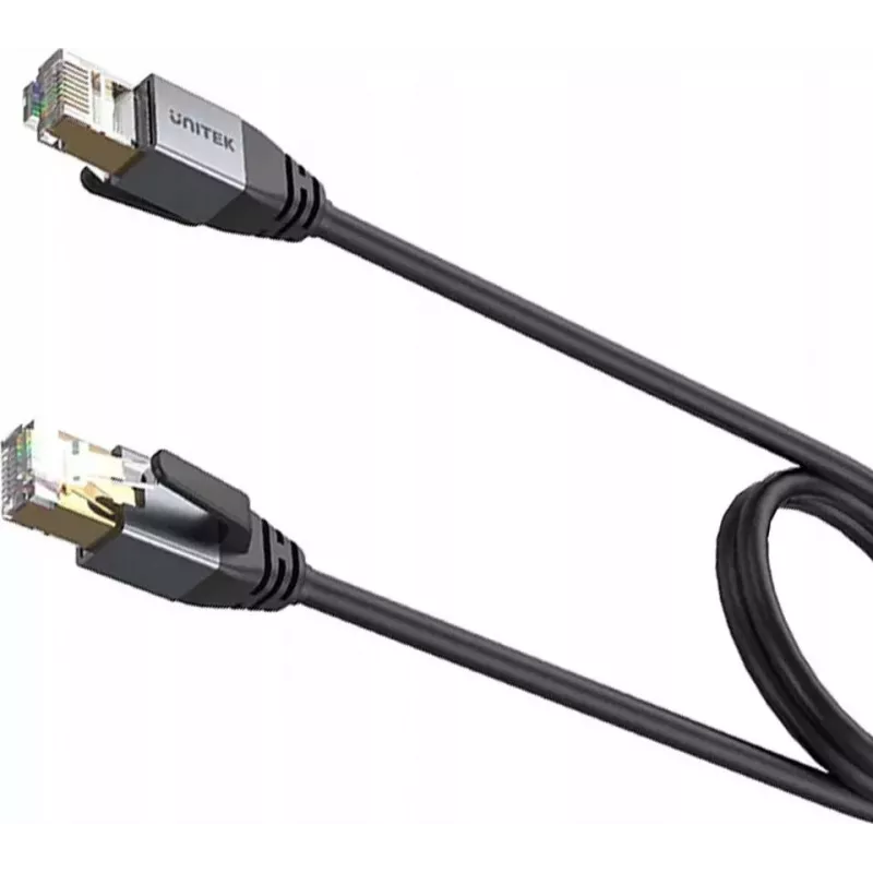 UNITEK Cat.8 S/FTP Ethernet Patchkabel RJ45 LAN 20m Schwarz