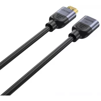 UNITEK HDMI-Verlängerungskabel 1m, HDMI 2.1, 8K@60Hz, 48Gbps, Schwarz