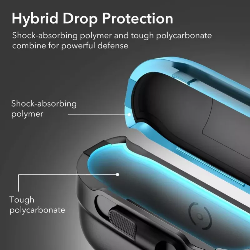 ESR Pulse HaloLock MagSafe Case für Apple AirPods Pro 1/2, Schwarz