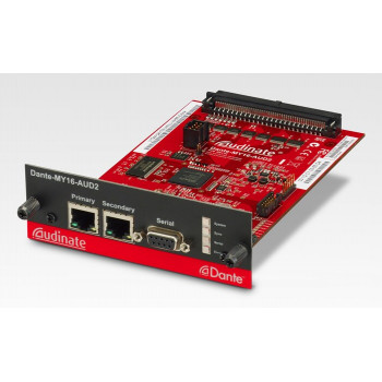 Yamaha Dante-MY16-AUD2 - Dante Interface Card 16 Channel Digital In/Out, 2x RJ-45, 24-bit