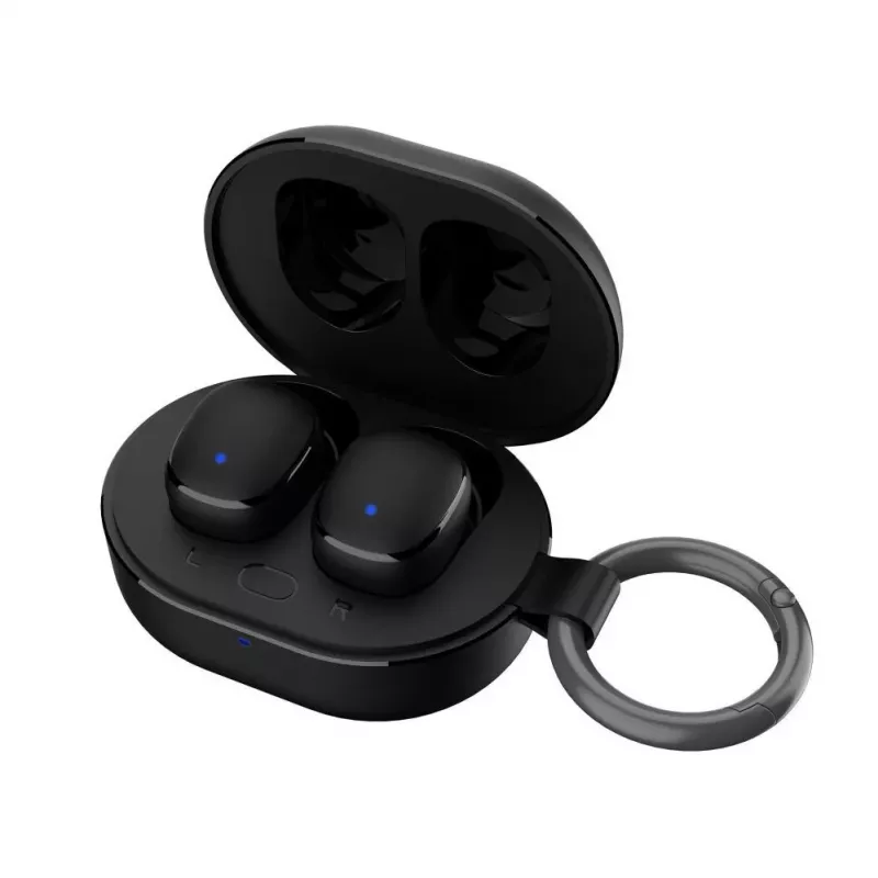 3MK FlowBuds 6.0 True Wireless Stereo (TWS) Bluetooth 5.3 In-Ear-Kopfhörer mit ENC-Mikrofon, IPX4, 35h Akku, USB-C, Schwarz