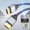 Wozinsky USB-C auf USB-A Kabel 1 m Silber Geflochtenes Nylon