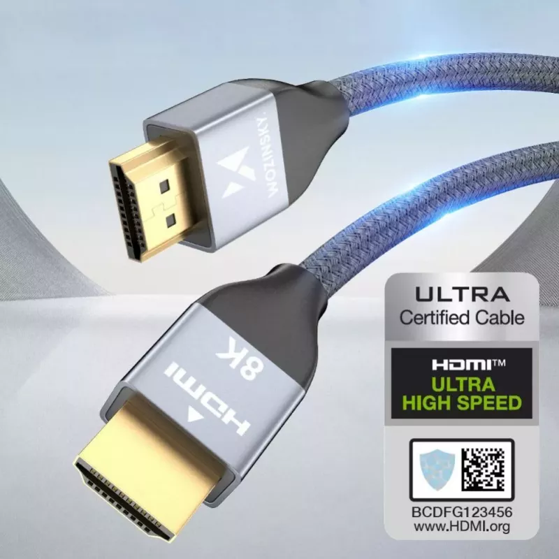 Wozinsky USB-C auf USB-A Kabel 1 m Silber Geflochtenes Nylon