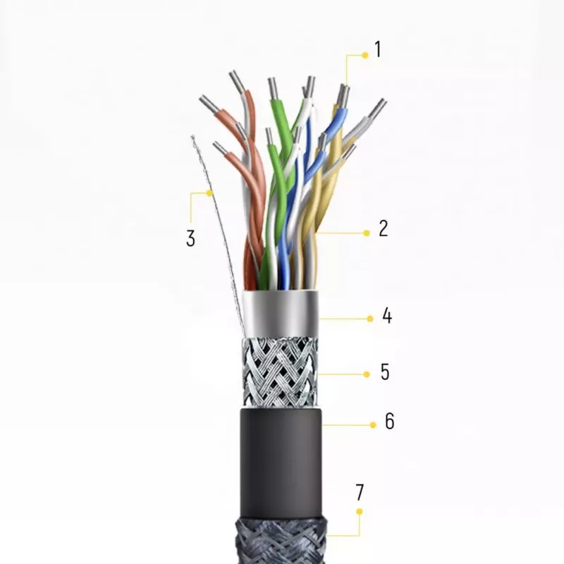 Wozinsky USB-C auf USB-A Kabel 1 m Silber Geflochtenes Nylon