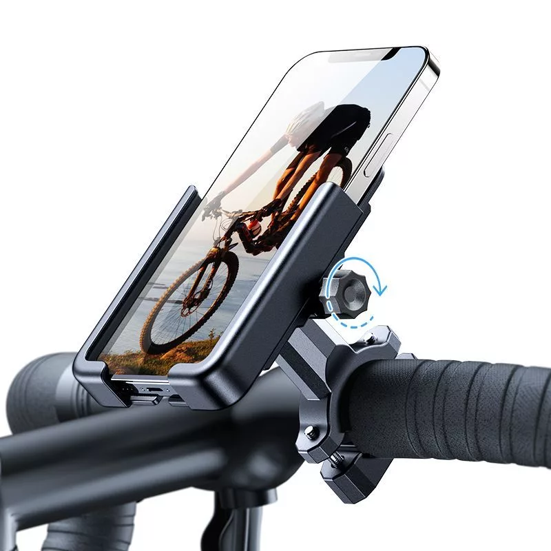 Wozinsky Metall Fahrrad-Handyhalterung für Roller, Schwarz (WBHBK3)