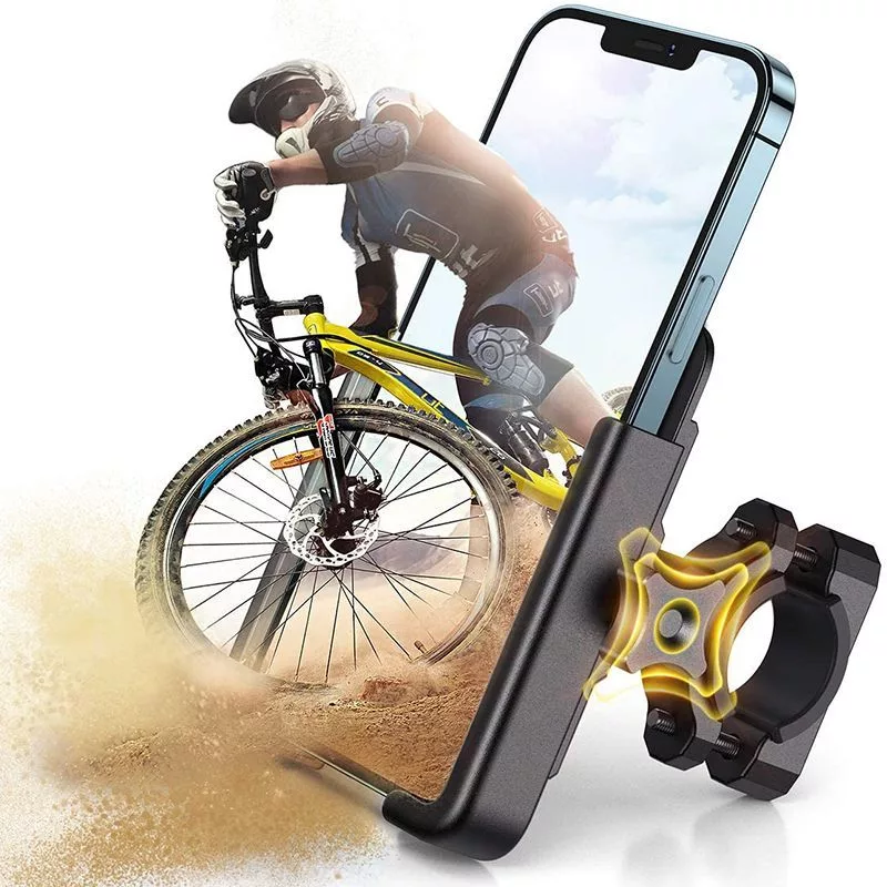 Wozinsky Metall Fahrrad-Handyhalterung für Roller, Schwarz (WBHBK3)