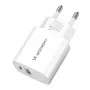 Wozinsky WGWCW 20W USB-A USB-C Netzteil - Weiß