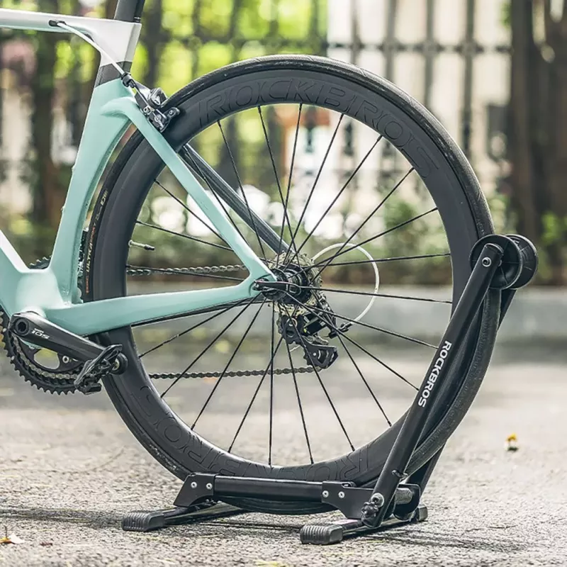 ROCKBROS Falt-Fahrradständer - Schwarz, Universal für 20-29 Zoll Räder, 25 kg Belastbarkeit