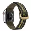 Dux Ducis Armband (Outdoor Version) Nylonband für Apple Watch Ultra, SE, Series 9, 8, 7, 6, 5, 4, 3, 2, 1 (49, 45, 44, 42 mm) - Gelb