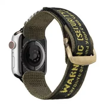 Dux Ducis Armband (Outdoor Version) Nylonband für Apple Watch Ultra, SE, Series 9, 8, 7, 6, 5, 4, 3, 2, 1 (49, 45, 44, 42 mm) - Gelb
